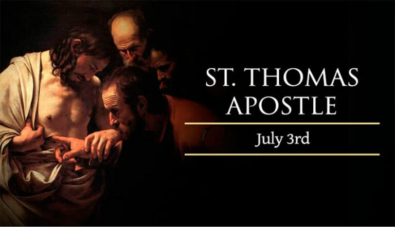 July 3, 2024, Feast of St. Thomas, Apostle, Holy Rosary (Glorious ...